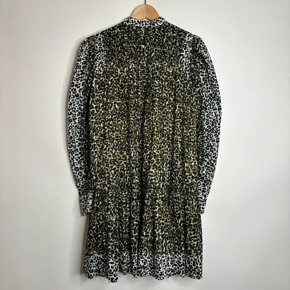 ULLA JOHNSON Amira Dress Leopard Print size 0 - Picture 4 of 13